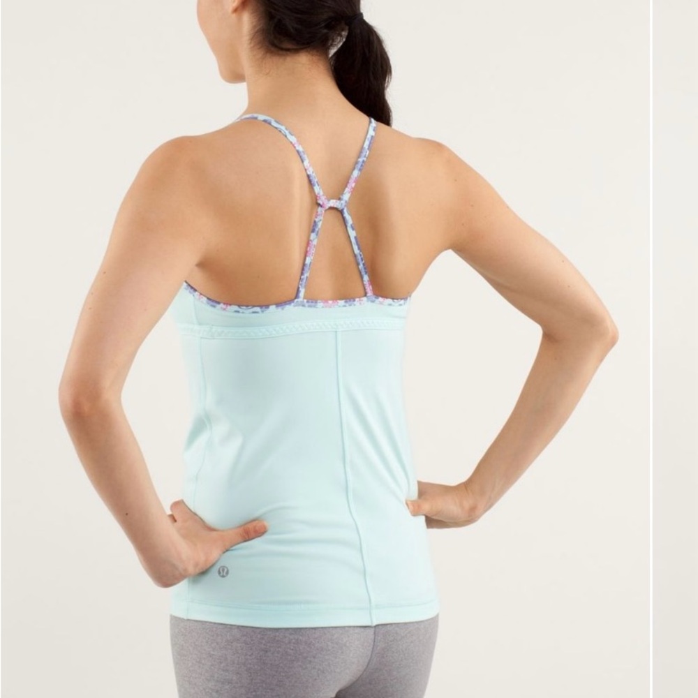 Lululemon Aqua Live Lightly Sport Support Tank Top Woman’s Size 6